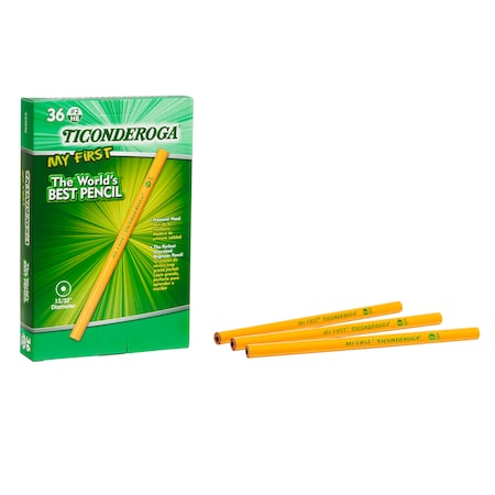 Ticonderoga My First Ticonderoga Pencil without Eraser, PK 36 33036